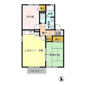 ミキハウス　B棟の間取り