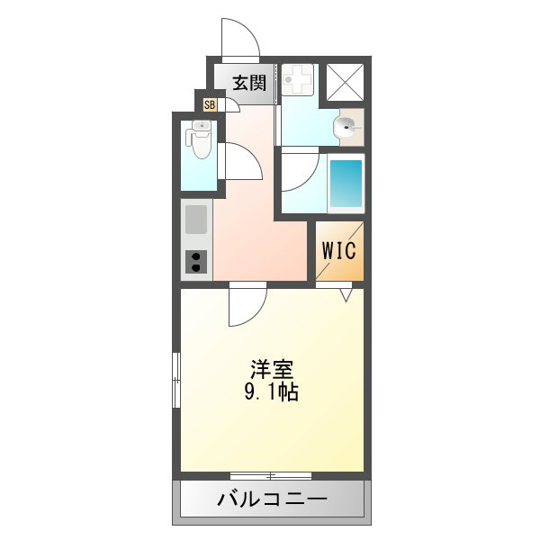 レクエルド塚本の間取り