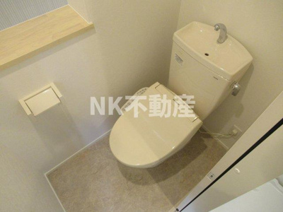 【トイレ】 | アレスグーテ（八戸ノ里賃貸） | 清潔感のあるトイレです