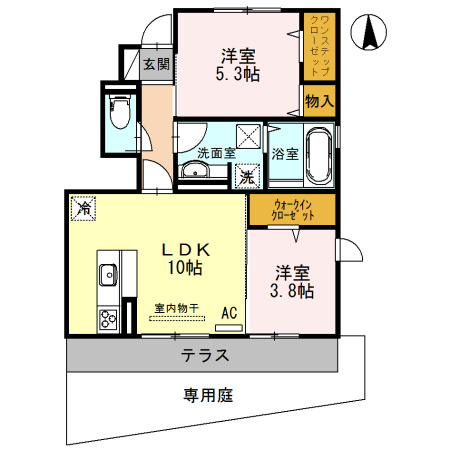 ウィット八平の間取り