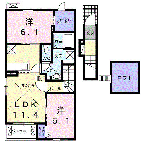 エタニティー　Ⅰの間取り