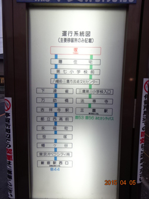 【その他】 | ＡＱＵＴ　（アクト） | 目の前のバス停「塚」の路線図