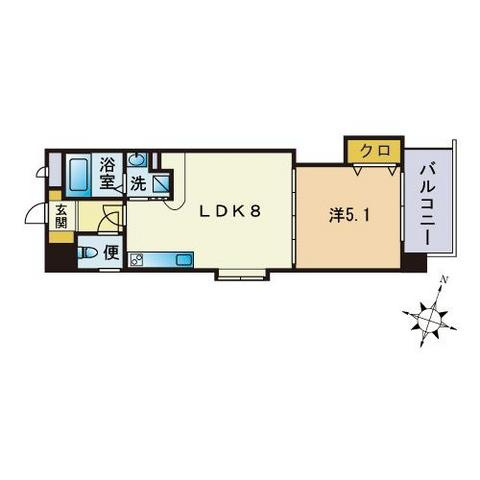 グランディール三和大名の間取り|間取り