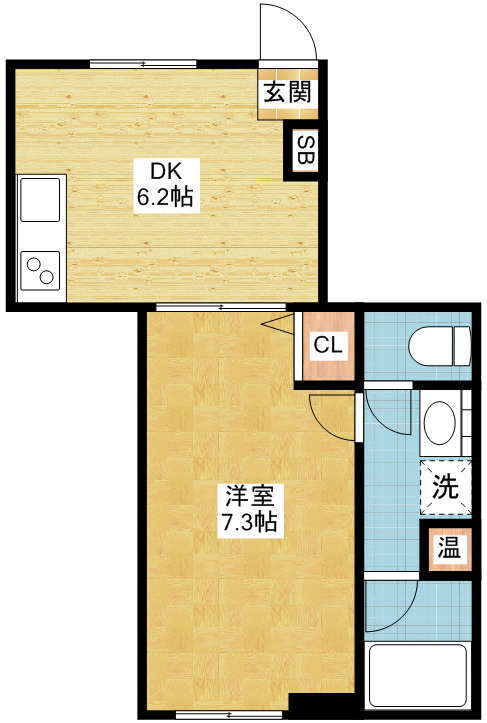 コーポリベルテ池下の間取り|コーポリベルテ池下