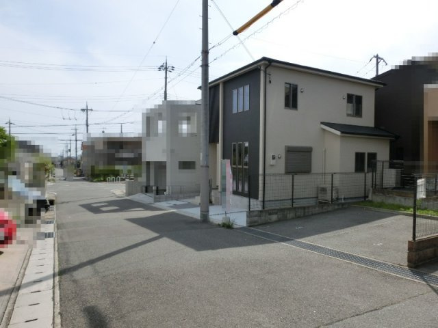 白水１丁目新築戸建の前面道路含む現地写真