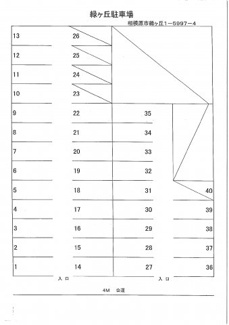 【区画図】 | 緑が丘駐車場