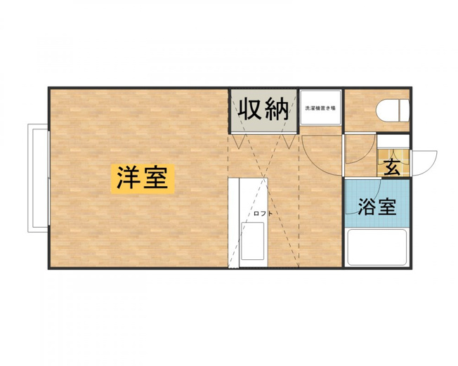【間取り】 | アミティ紫塚Ｂ