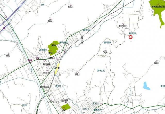 東区瀬戸町坂根　売地の地図
