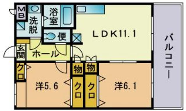 天神通弐番館の間取り