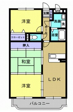リバティハウス西築地の間取り
