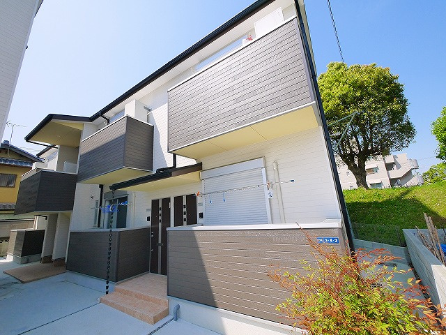 サンライズ尼ヶ辻P-1の外観|おしゃれな外観です