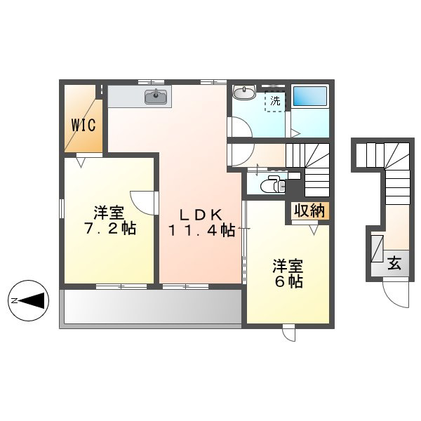 ポース　アザリーⅠの間取り