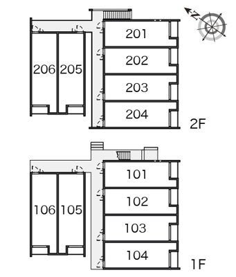 【区画図】 | サニーハイツ２