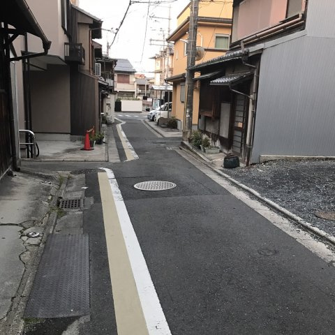 清水五条の前面道路含む現地写真