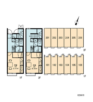 【区画図】 | パピヨンＢ