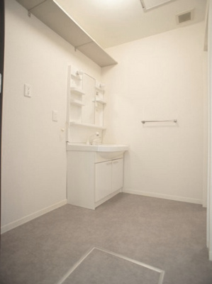 【独立洗面台】 | ピコロモンドA | 洗髪洗面化粧台と洗濯機置き場があります♪