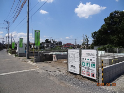 【前面道路含む現地写真】 | さいたま市緑区三室　 新築デザイン住宅全3棟　残1棟 | 前面道路含む現地写真です