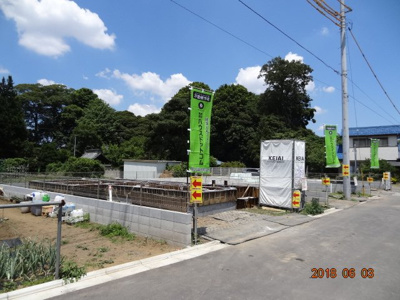 【前面道路含む現地写真】 | さいたま市緑区三室　 新築デザイン住宅全3棟　残1棟 | 前面道路含む現地写真です