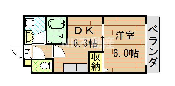 【間取り】 | エムアールメゾン（若江岩田賃貸） | 間取りです