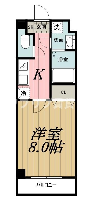 セゾン・ドゥ・ブランシェ千葉中央の間取り