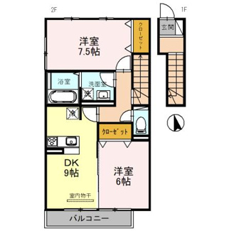 【間取り】 | ヴェルコート　B棟