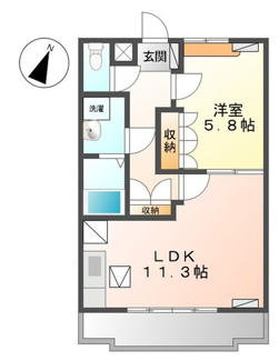 【間取り】 | クレメント駒木Ｃ