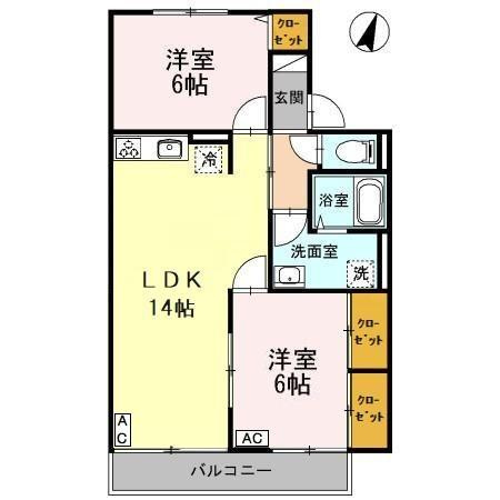 ウィステリアⅡの間取り