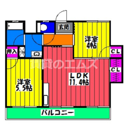 【間取り】 | 第３三城ハイツ