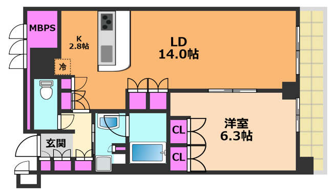 【間取り】 | ジオタワー高槻ミューズフロント
