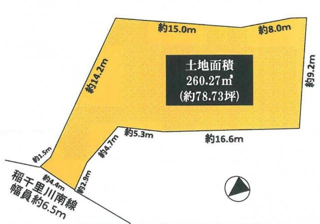 箕面市稲5丁目　土地