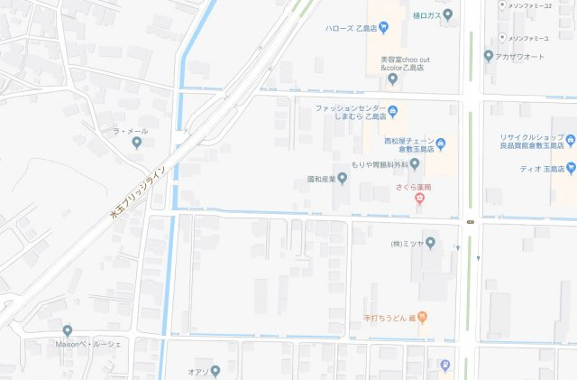 玉島乙島　６区画分譲地の地図