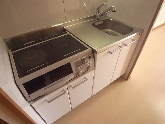 カスタリア薬院のキッチン|IH2口コンロ