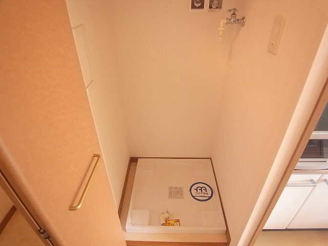 カスタリア薬院の設備|洗濯機置き場は扉付きで目隠しできます