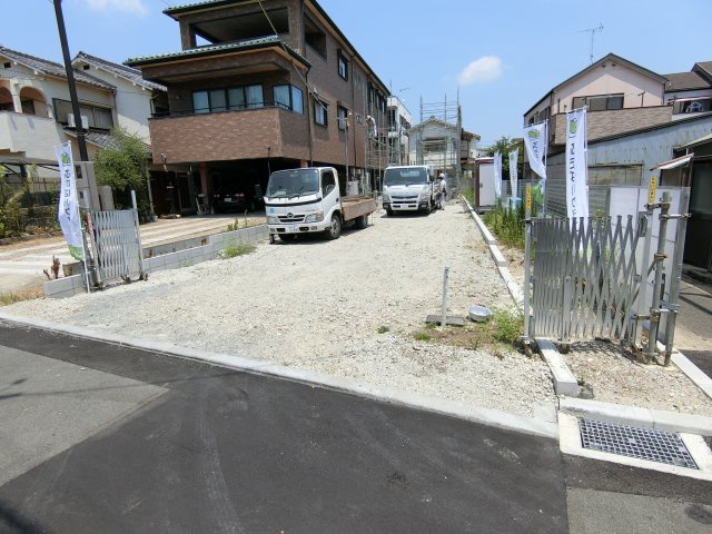 明石市二見町東二見　新築戸建の外観|まもなく建て方・上棟です