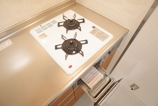 【設備】 | イッツ明石 | グリル付き二口ガスコンロ