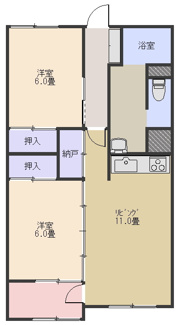 【間取り】 | カメリヤコーポラス（Z）