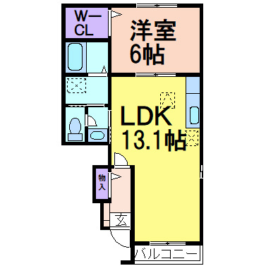 ブランシェントAの間取り|間取りです