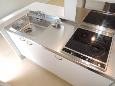 【キッチン】 | レオネクストミヤビ2 | ☆ＩＨコンロ1口＆ラジエントヒーター1口付☆