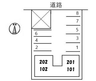 【区画図】 | ハイライズ羽原