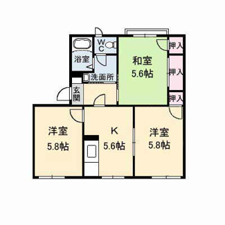 【間取り】 | ハイライズ羽原