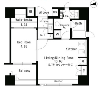 【間取り】 | パークアクシス神楽坂ステージ