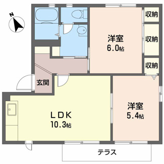 【間取り】 | 三室NK