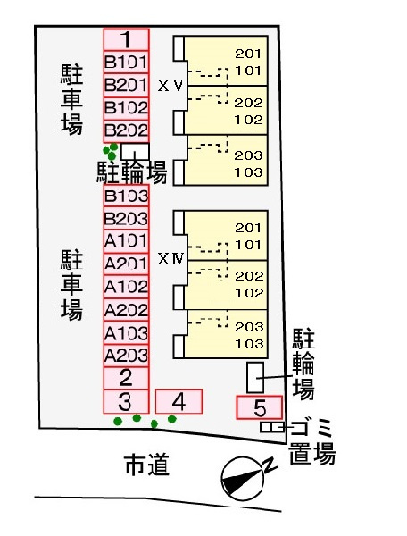 アブニールXVの区画図