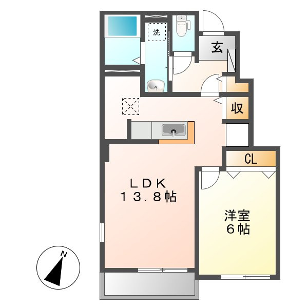 ヌウボーブローテの間取り