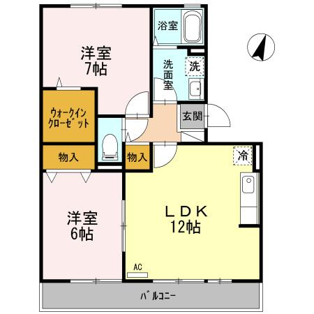 クレール友松の間取り