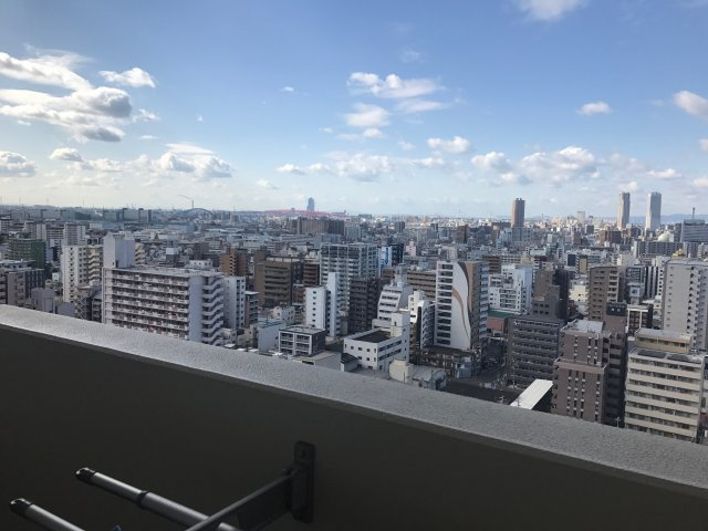 なんばセントラルプラザ リバーガーデンC棟の展望|21階・前棟無しにつき眺望・通風良好です♪
