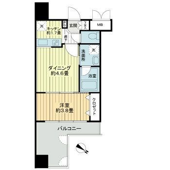 アクタス天神セントラルタワーの間取り