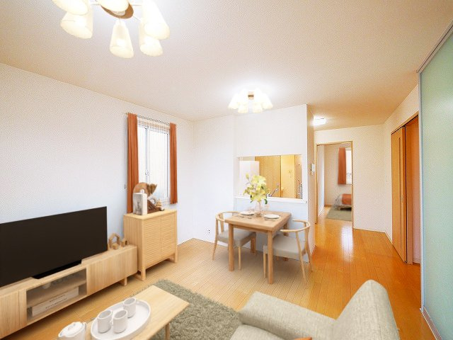 クレストヒルズの居間・リビング|CGで家具等を配置したもので家具等は含まれません