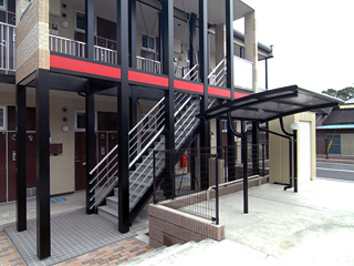 【その他共用部分】 | リバータウン２０ | 屋根付き駐輪場が使えます。