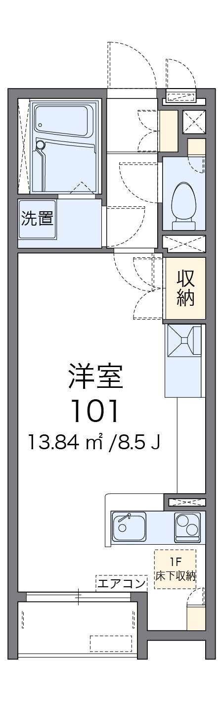 レオネクストCREA東館の間取り